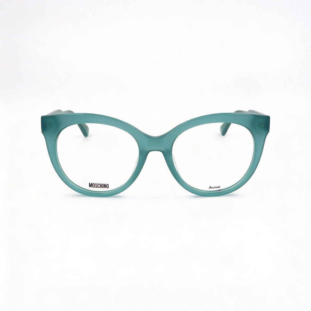 Gafas Moschino Modern Collection para mujer con montura de plástico verde y lentes de policarbonato verde - 51 mm