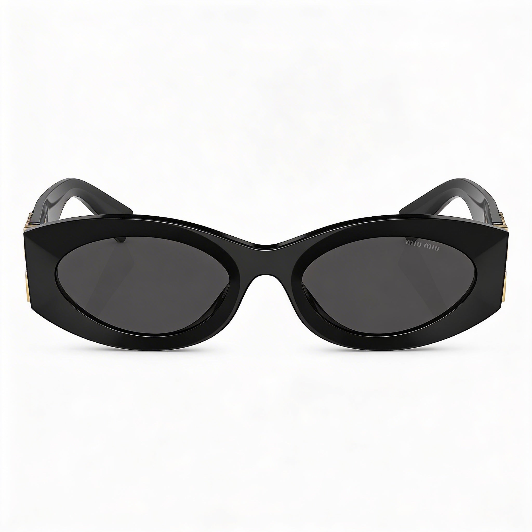 Miu Miu Mu 11ws Women's Black Plastic Frame Grey Lens Sunglasses with UV Protection, 54mm, Photo 2