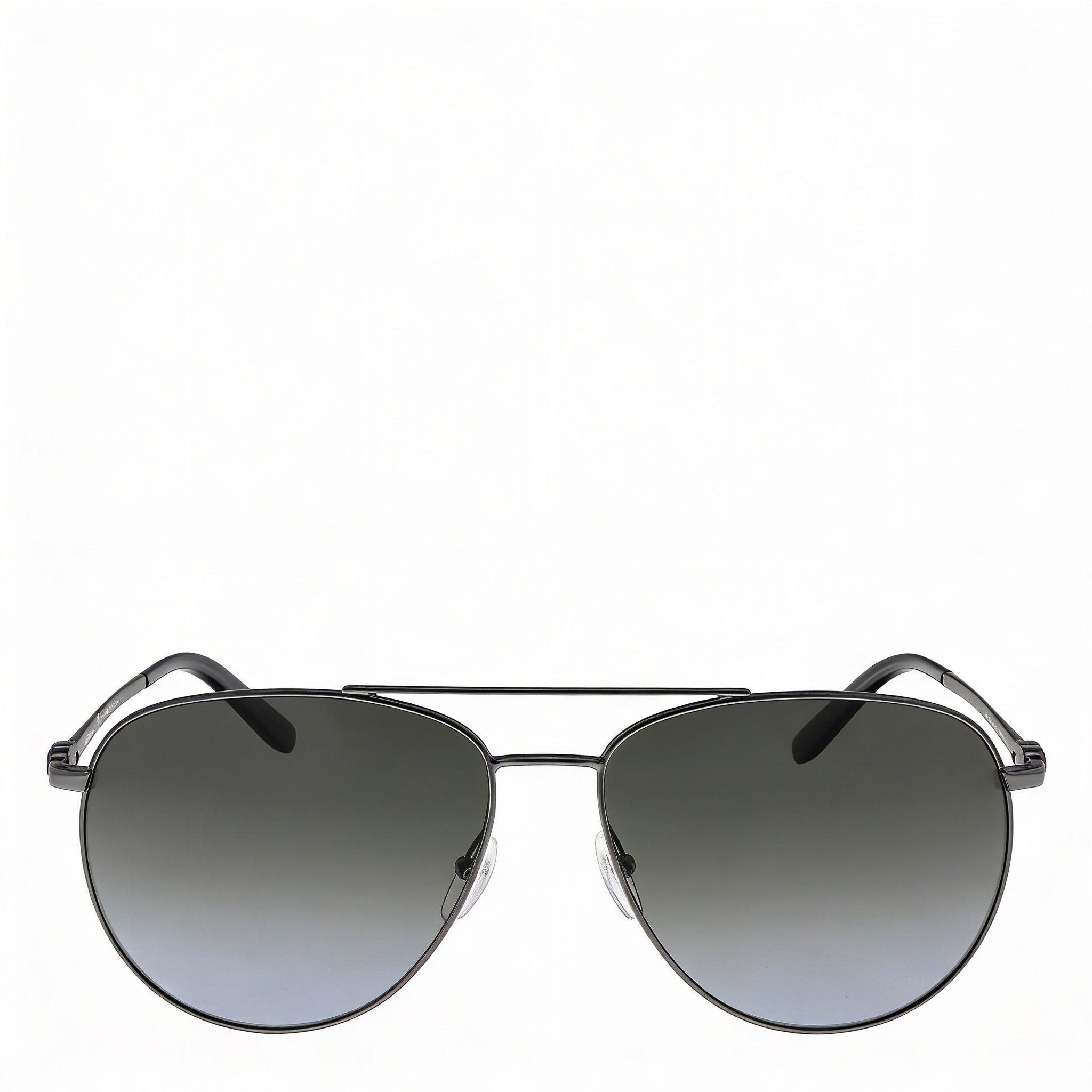 Gafas unisex contemporáneas Ferragamo de plástico rutenio con lentes grises con protección UV de 60 mm, Photo 2