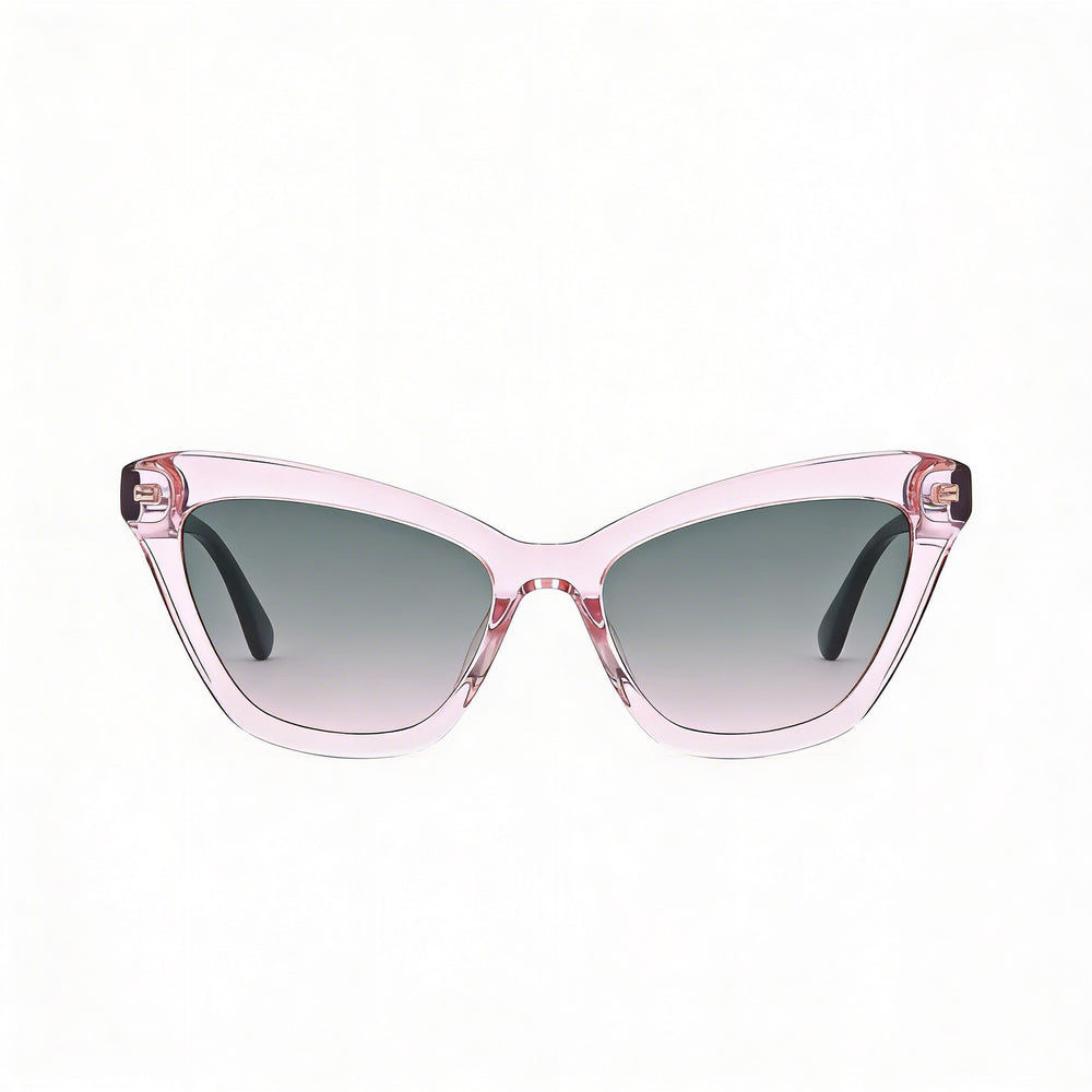 kate spade new york Gafas de sol sostenibles para mujer ECO ACETATE de color rosa con protección UV, lentes verdes rosas, 54 mm