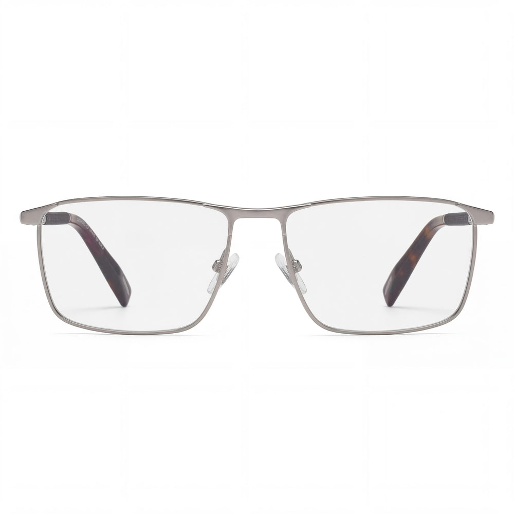 Chopard Modern Men's Square Optical Frames, Shiny Ruthenium, Prescription Ready, Size 58-16-145