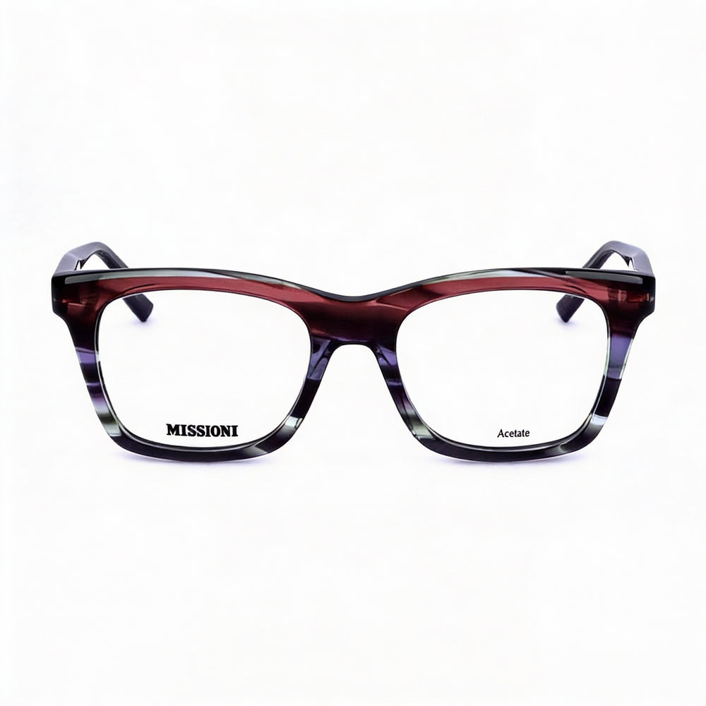 Gafas de sol modernas Missoni para mujer, fabricadas con acetato, montura Viobrw Horne y lentes de 50 mm de ancho.