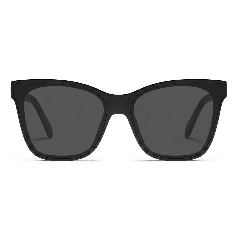 Gafas de sol QUAY AUSTRALIA After Party para mujer, montura de inyección negra, cuadradas grandes, protección UV, 151 mm