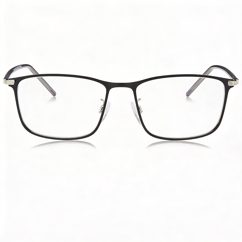 Tommy Hilfiger Modern Unisex Black Palladium Alloy Steel Frame Eyeglasses with Polycarbonate Lenses 54mm
