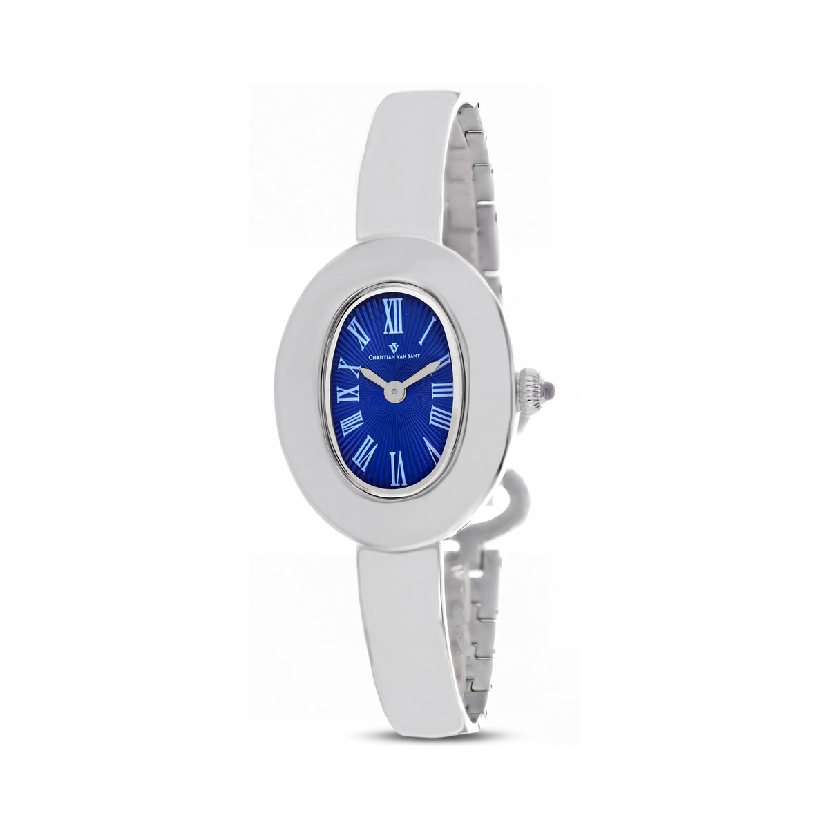 Reloj Christian Van Sant Anora para mujer CV4333, caja y brazalete de acero inoxidable azul, movimiento de cuarzo, resistente al agua 3 ATM, Photo 1
