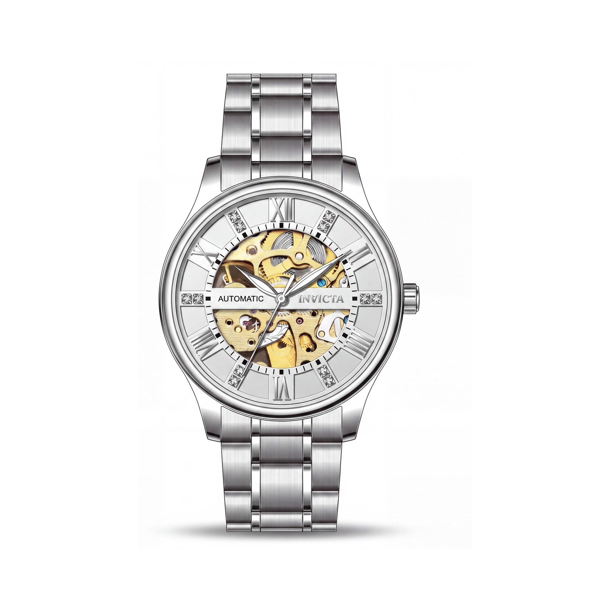 Invicta Objet D Art 69117 Unisex Automatic Silver Dial Stainless Steel Bracelet Wristwatch 40mm, Photo 1