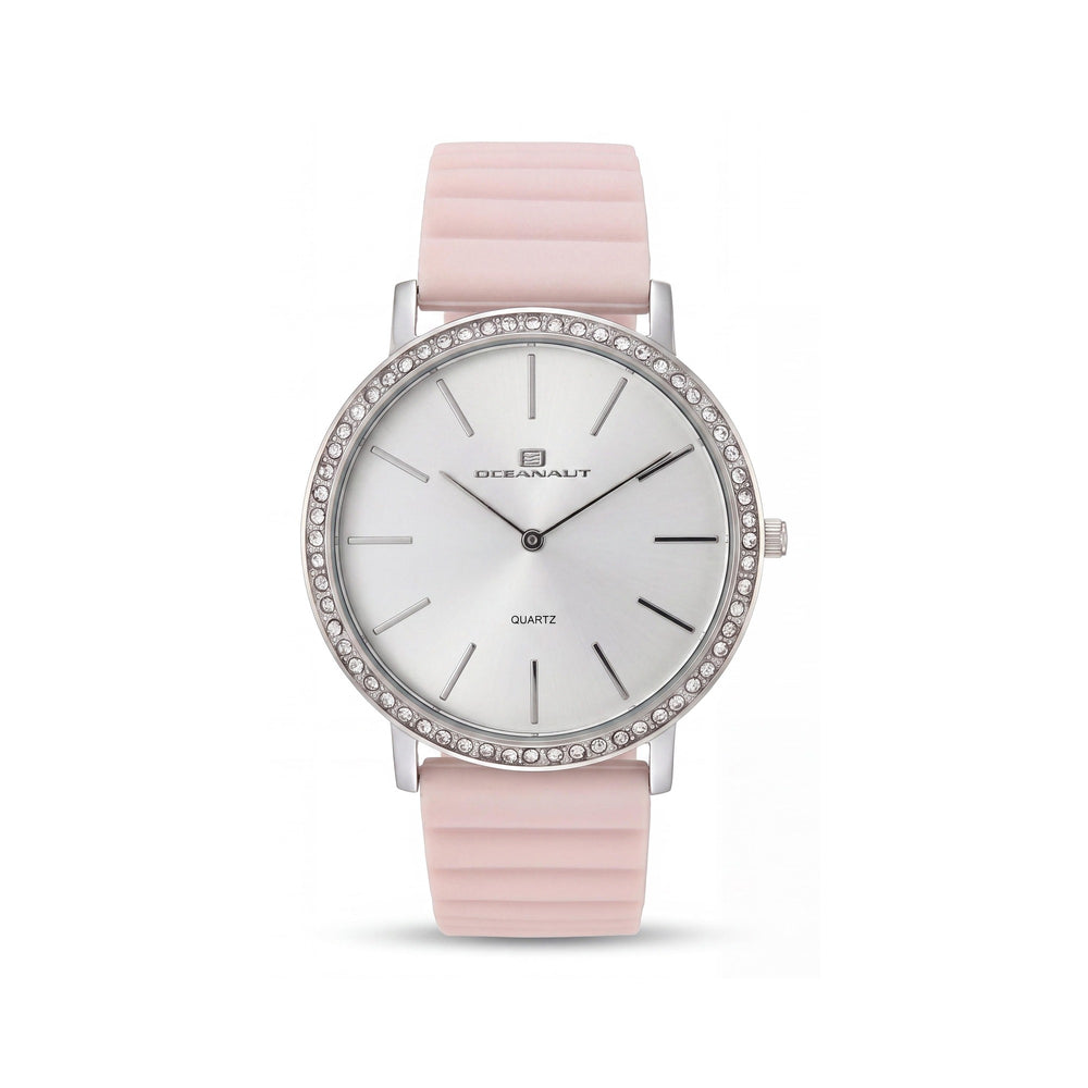 Oceanaut OC0263 Women’s Strap Watch, White Dial, Crystal Bezel, Quartz Movement, Water Resistant 3 ATM, Scratch Resistant Mineral