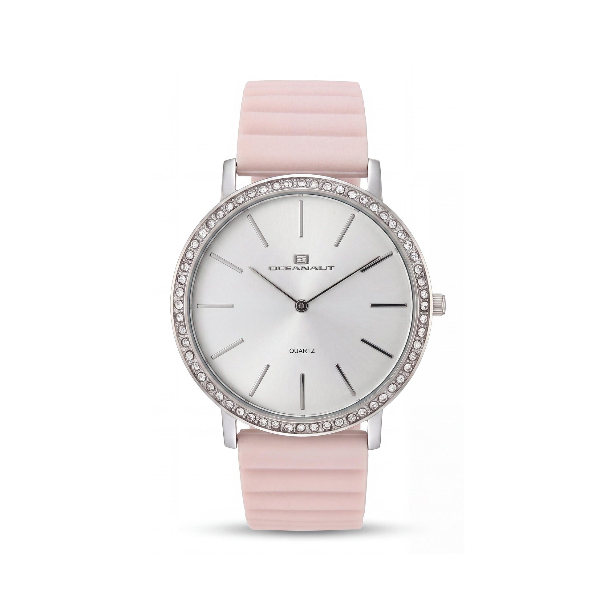 Oceanaut OC0263 Women’s Strap Watch, White Dial, Crystal Bezel, Quartz Movement, Water Resistant 3 ATM, Scratch Resistant Mineral, Photo 1