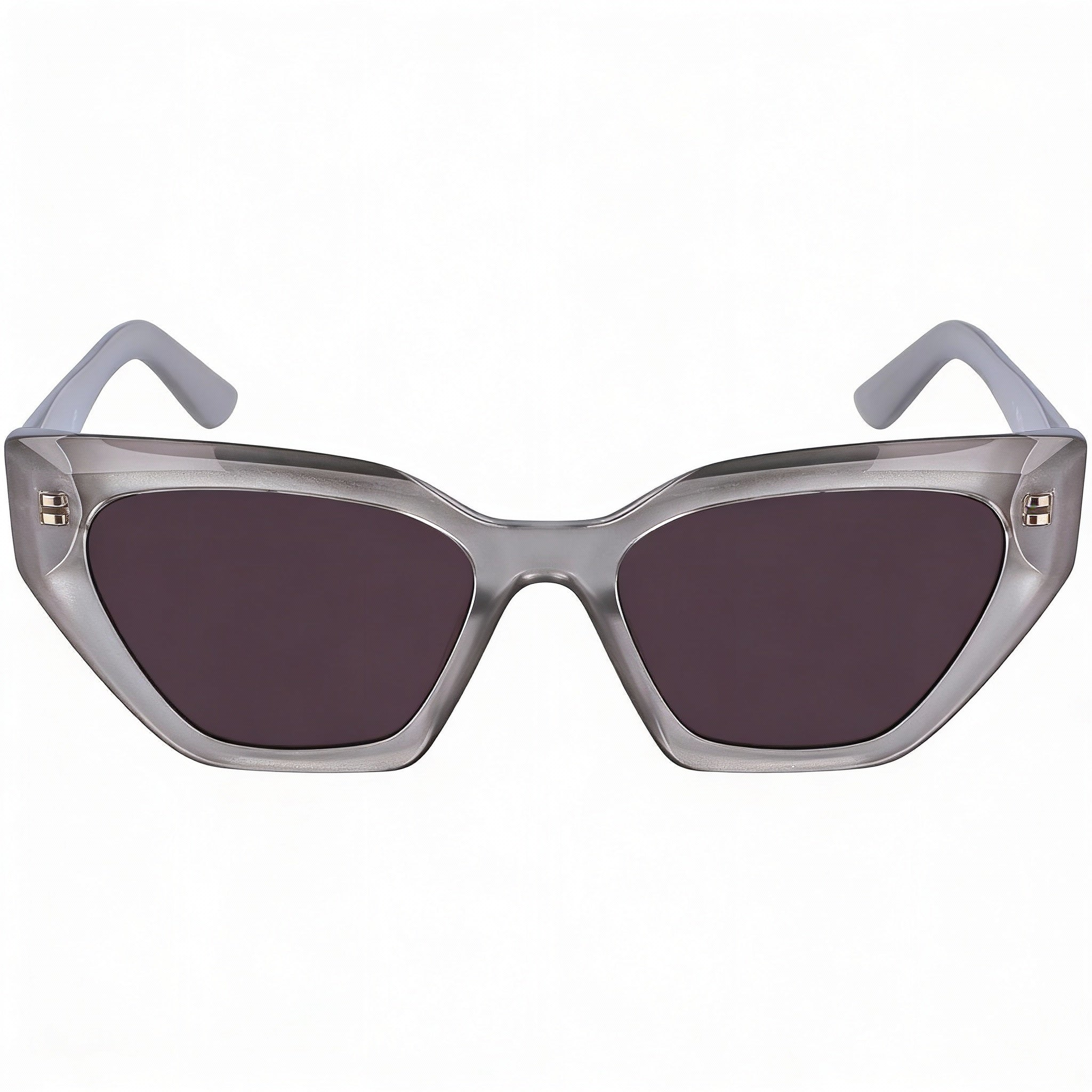 KARL LAGERFELD Kl6145s Women’s Injected Cat Eye UV Protective Sunglasses, Solid Smoke Polycarbonate Lenses, Grey 54mm, Photo 2
