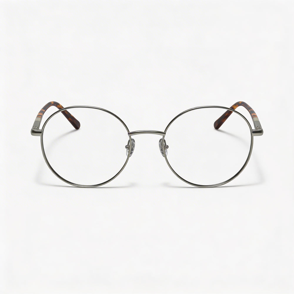 Gafas Lacoste L2310 Casual Unisex con montura ovalada de metal y lentes de policarbonato, gris plomo mate, 53 mm