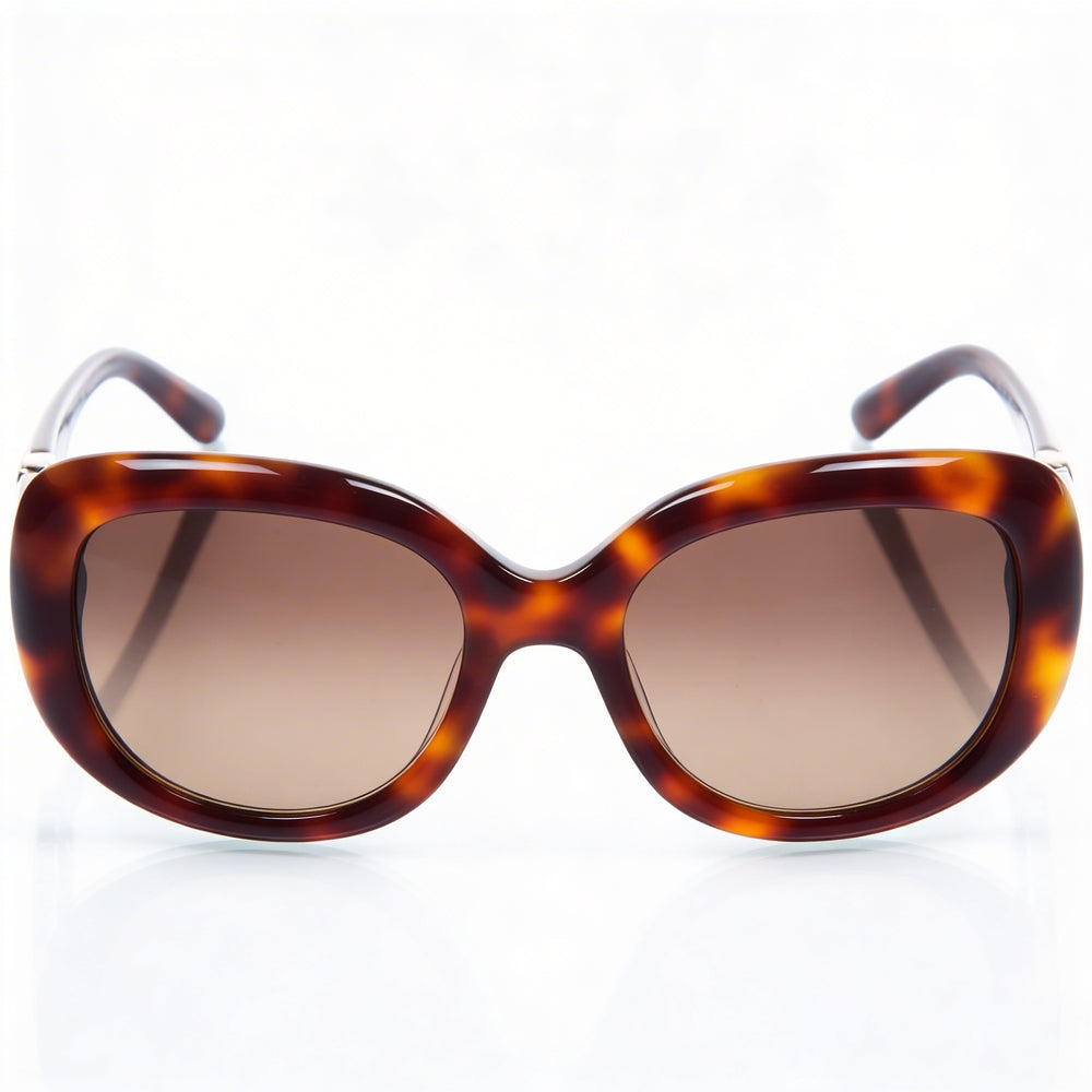 Ferragamo SF727s tortoiseshell butterfly sunglasses front view 53mm