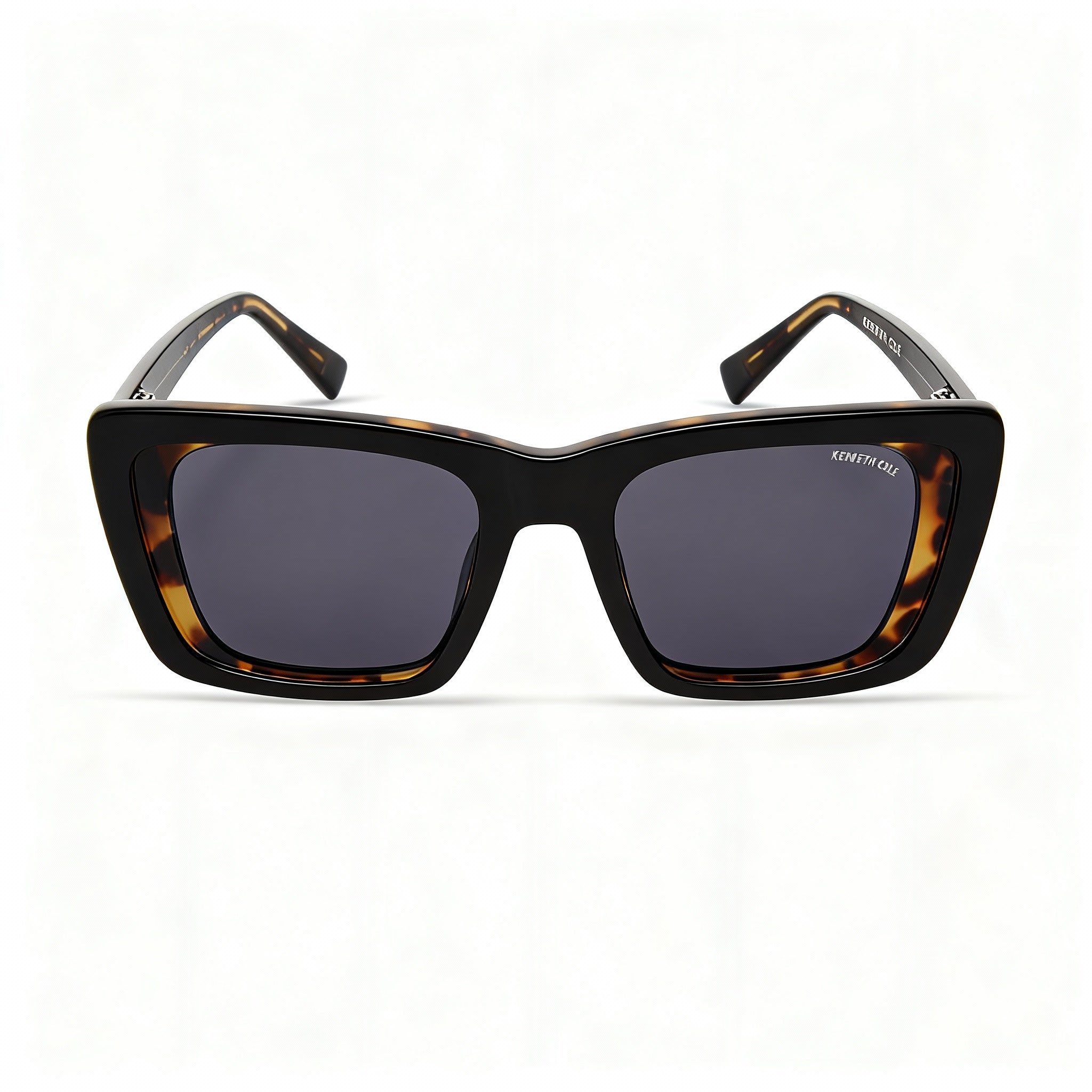 Kenneth Cole New York Kc5105a Women's Black Acetate Smoke Non-Polarized Sunglasses 51-19-140