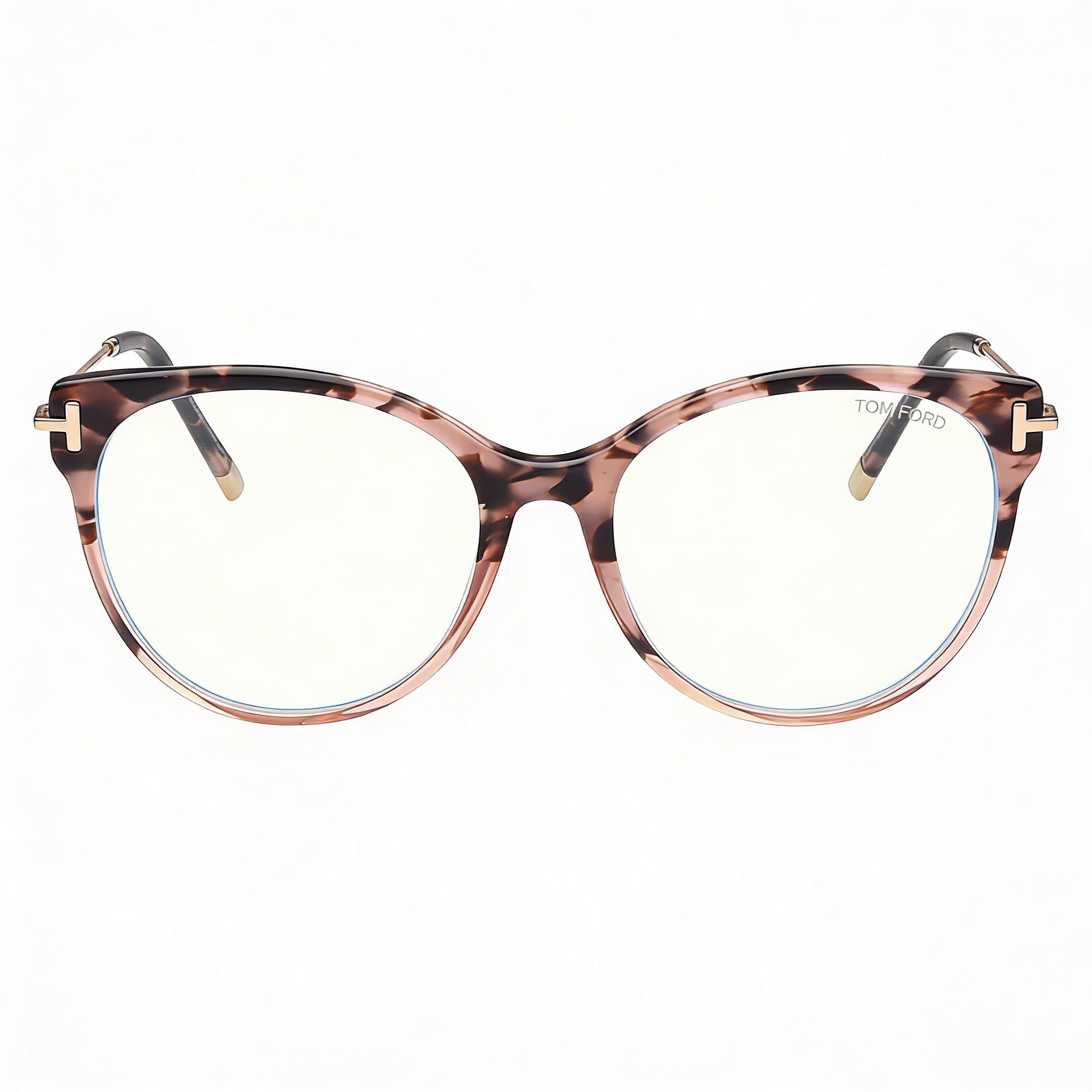 Tom Ford FT5770-B Gafas de Plástico con Bloqueo de Luz Azul para Mujer Rosa Oro Blush Havana 54mm, Photo 2