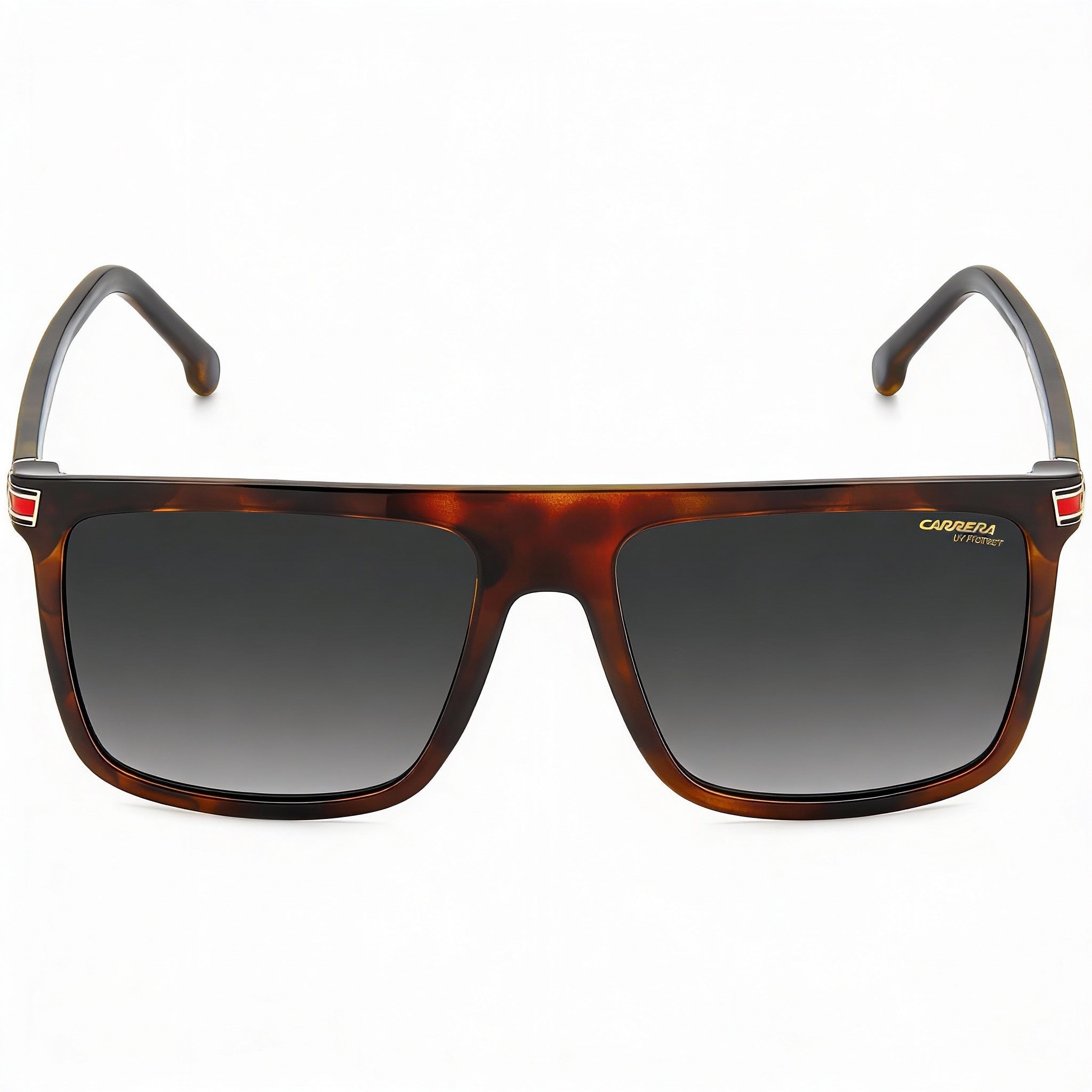 Gafas de sol Carrera Contemporary para hombre en color Havana oscuro con propionato y lentes en gris oscuro con protección UV de 58 mm, Photo 2