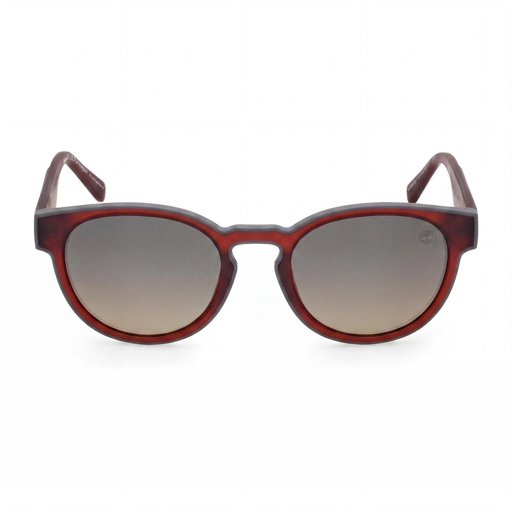 Timberland TB00026 Modern Men's Matte Dark Red Plastic Frame Green Polarized UV Protection Sunglasses 21-145mm