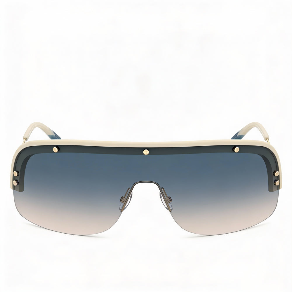 M Missoni Casual Women's Polyamide Sunglasses Matte Beige Gold Blue Doubleshade Peach 99-01-115