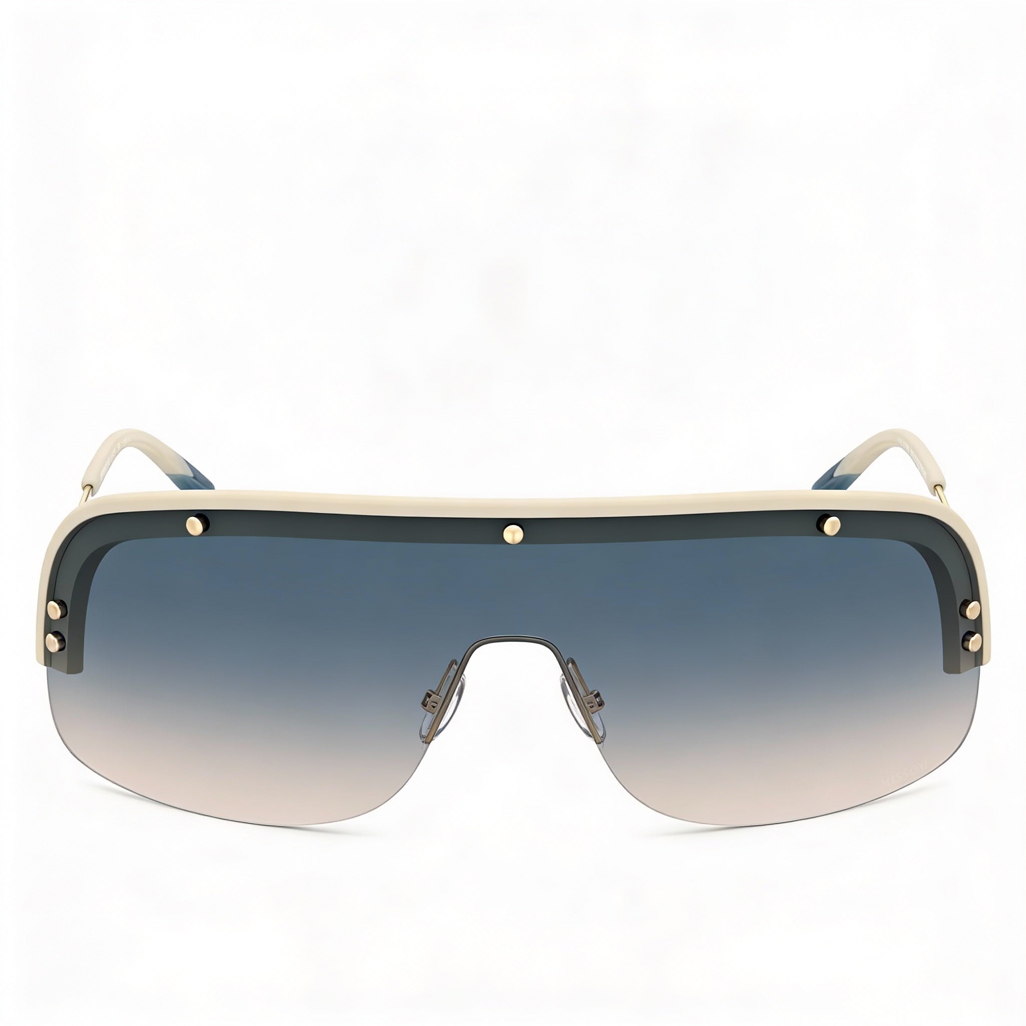 M Missoni Casual Women's Polyamide Sunglasses Matte Beige Gold Blue Doubleshade Peach 99-01-115, Photo 2