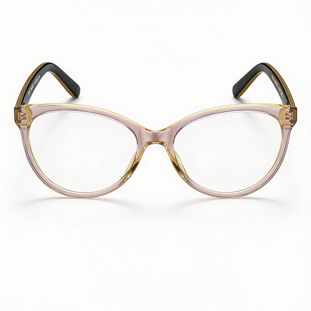 Gafas graduadas Marc Jacobs Marc 463 para mujer, de acetato marrón, con montura de ojo de gato y lentes transparentes de demostración de 53 mm