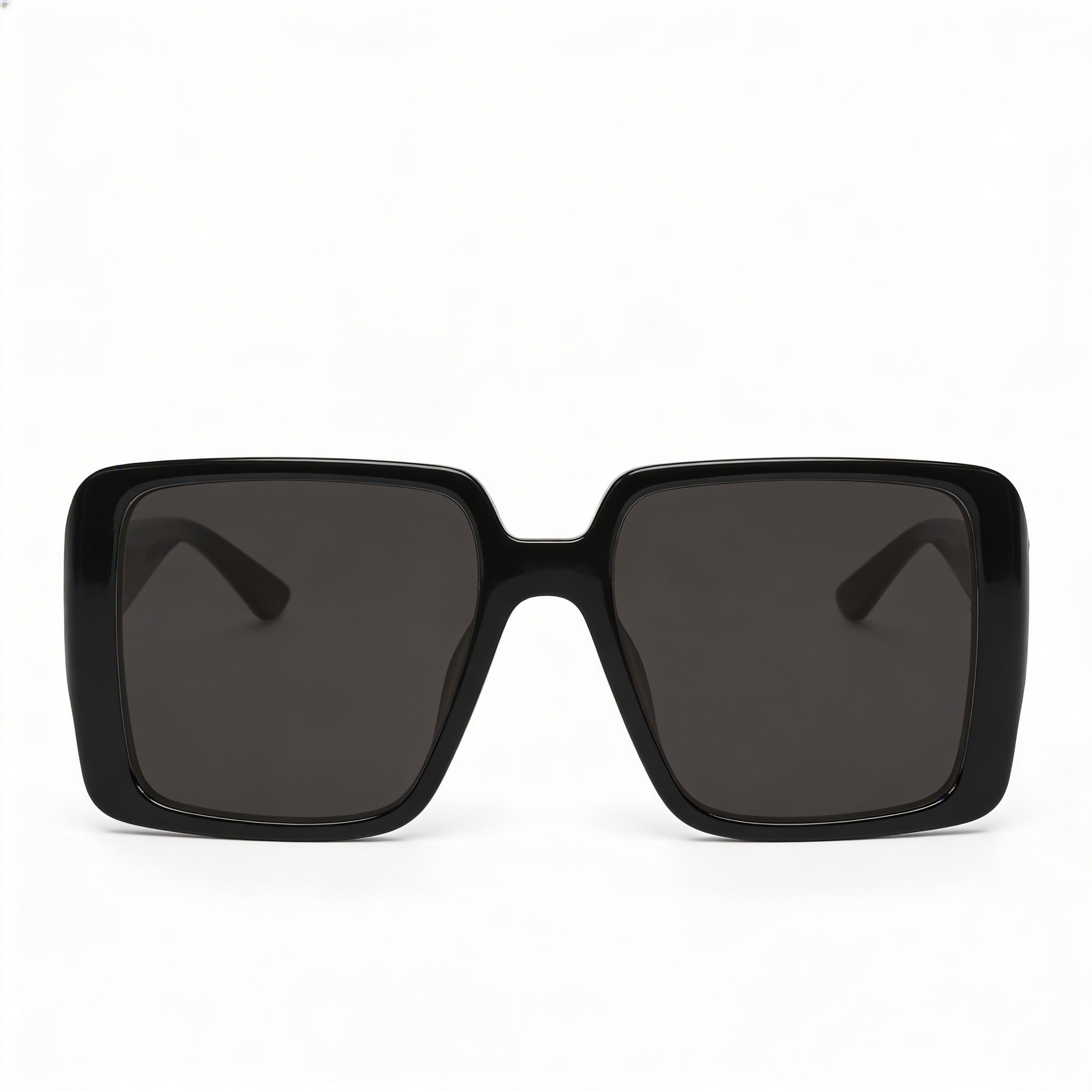 Gafas de sol Gucci Classic para mujer con montura de plástico gris y negro, lentes de 54 mm, puente de 18 mm y patillas de 135 mm., Photo 2