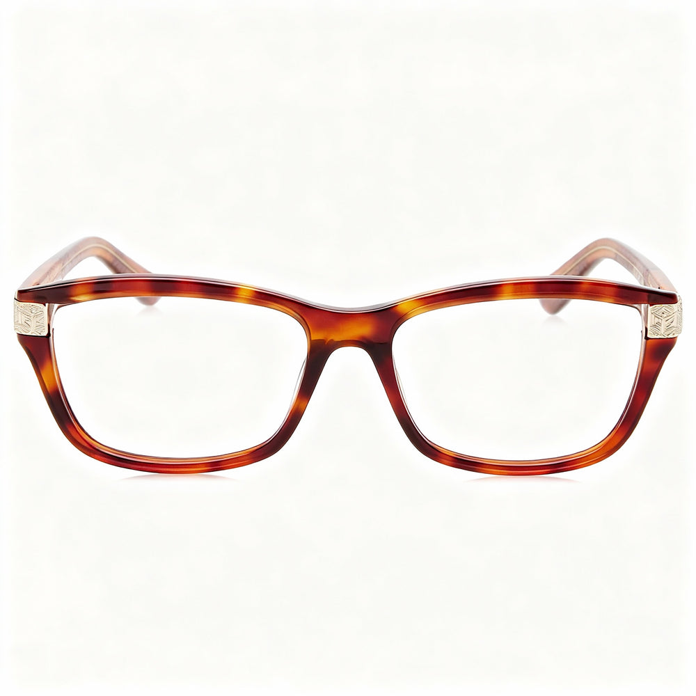 GUESS Modern Women's Plastic Frame Eyeglasses Blonde Havana with Polycarbonate Lenses 54-16-140