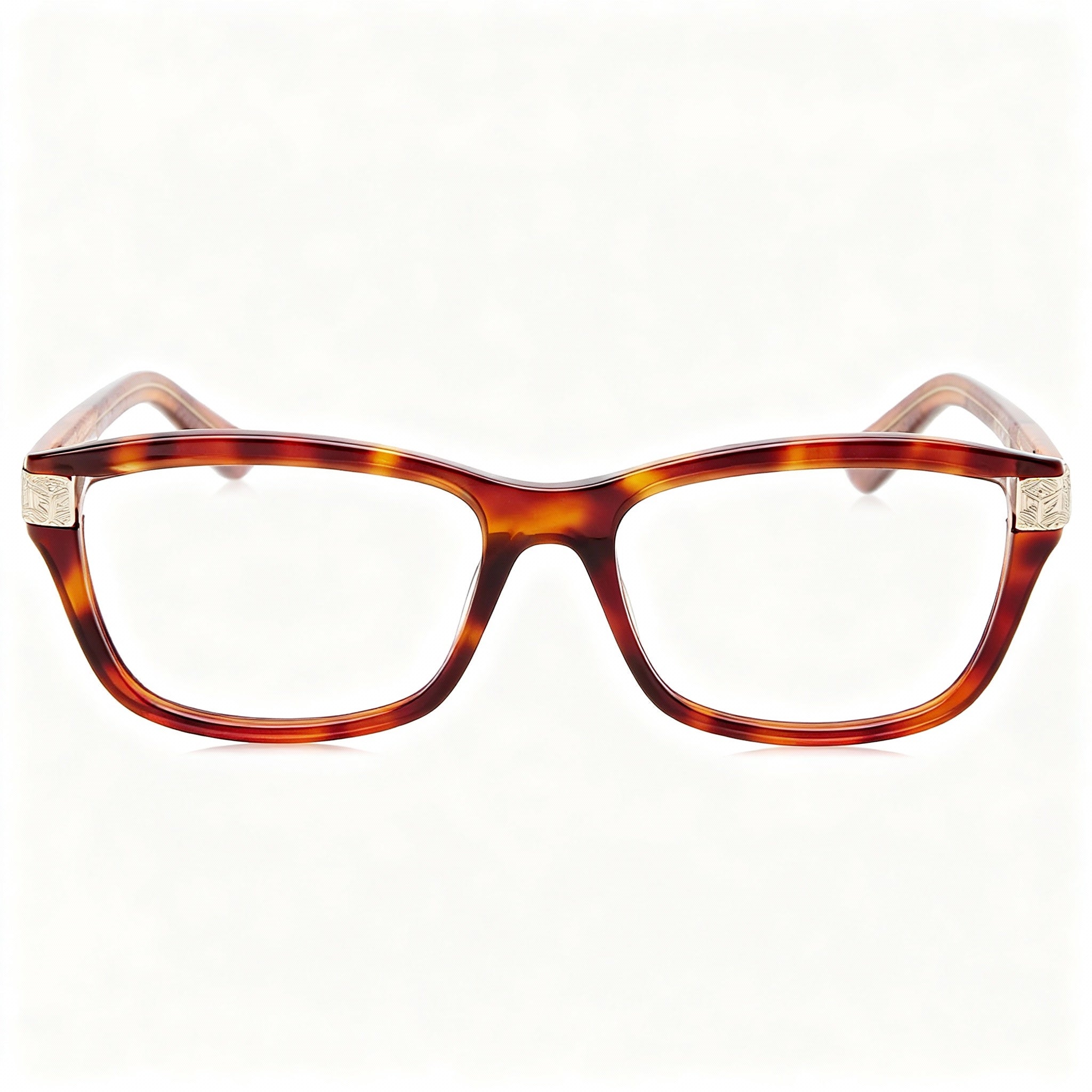 GUESS Modern Women's Plastic Frame Eyeglasses Blonde Havana with Polycarbonate Lenses 54-16-140