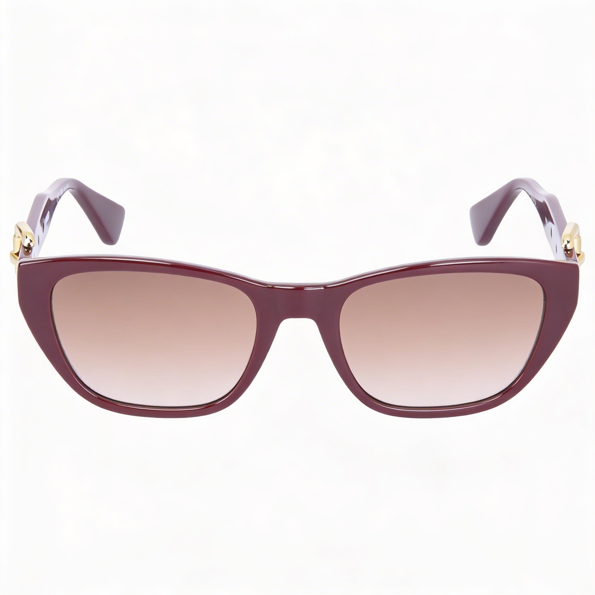 Moschino Casual Women's Cellulose Propionate UV Protection Sunglasses Burgundy Brown Gradient Frame Burgundy Lens 55mm, Photo 2
