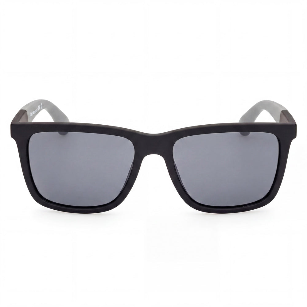 BMW MOTORSPORT Gafas de Sol Inyectadas para Hombre, Negro Mate, Montura Inyectada Gris Humo, Polarizadas Humo, Protección UV, 54mm