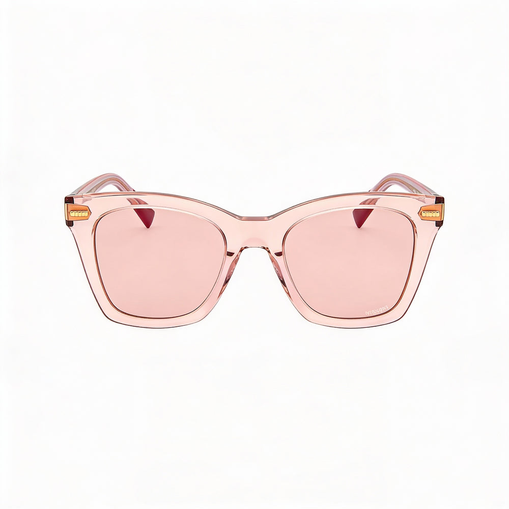 M Missoni Women's Classic Nude Brown Acetate Non-Polarized Sunglasses, 100% UV Protection, 51mm