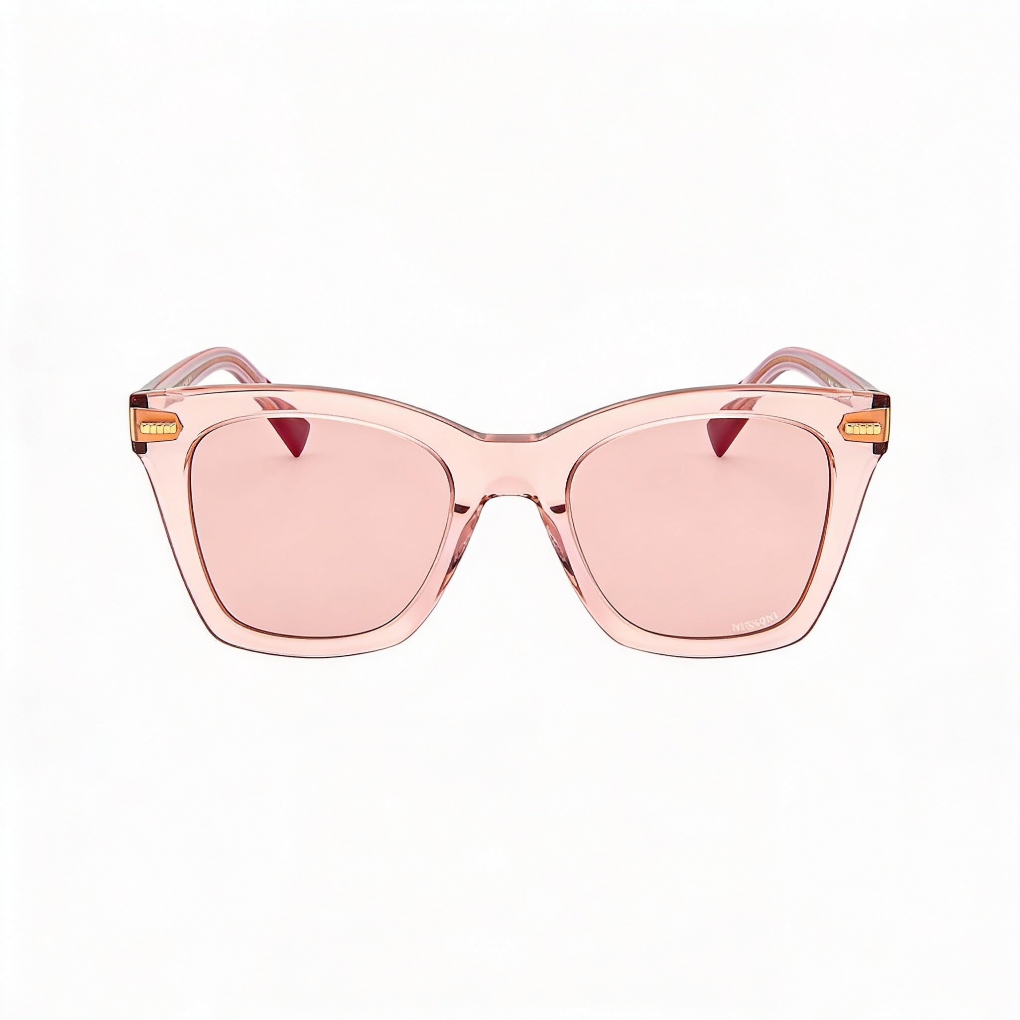 Gafas de sol clásicas Missoni para mujer, de acetato marrón nude, no polarizadas, 100 % protección UV, 51 mm, Photo 2