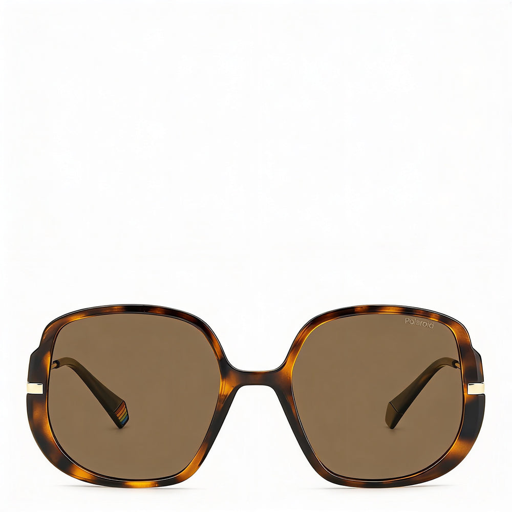 Polaroid BUTTERFLY Women's Havana Polycarbonate Frame Bronze Polarized UV Protection Sunglasses 53-20-140