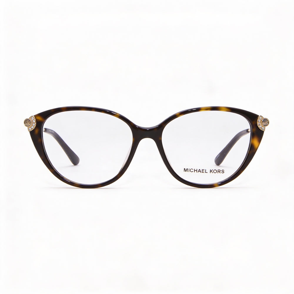 Gafas unisex Michael Kors Mk 4098bu con montura de acetato, estilo ojo de gato, multicolor, 53 mm