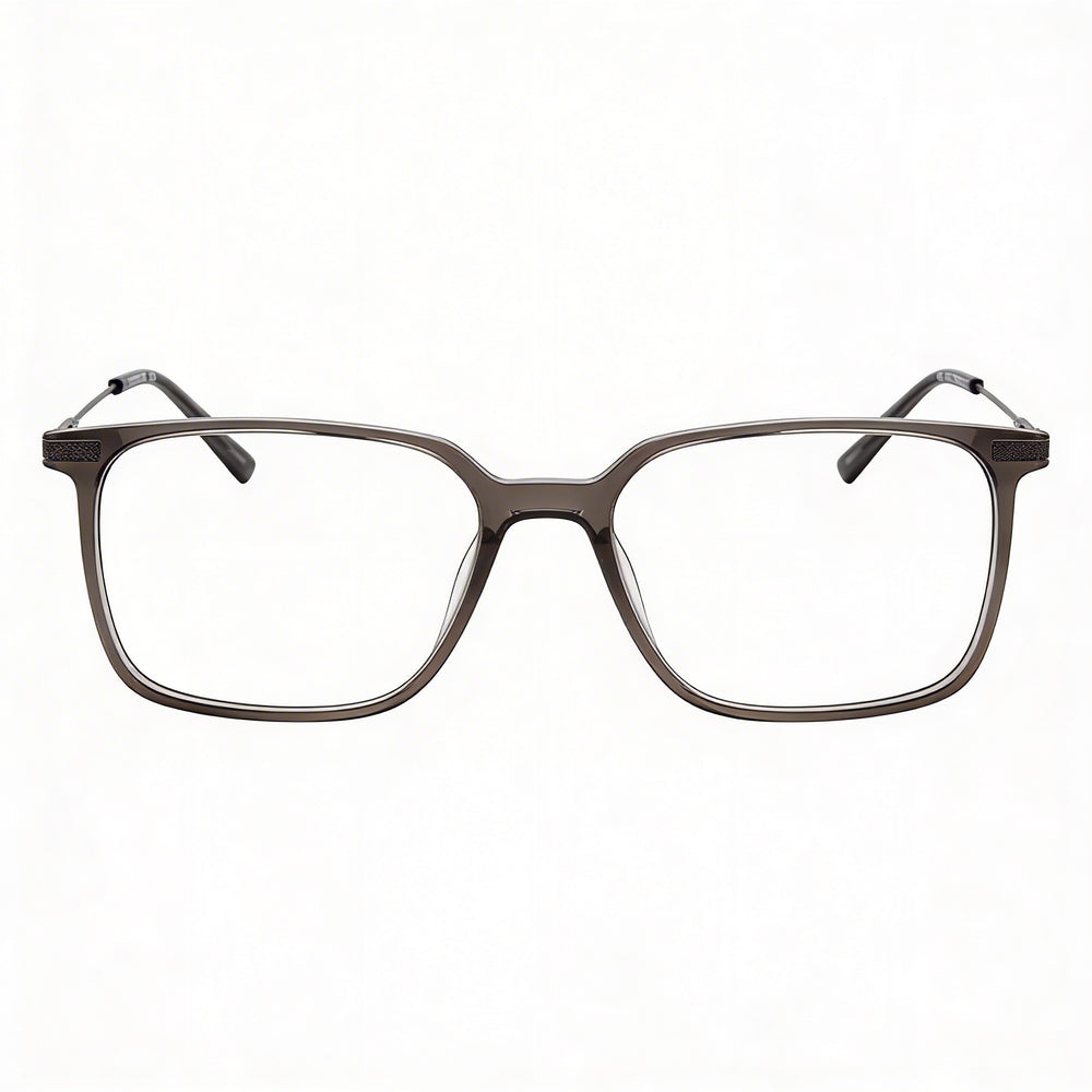 Gafas Chesterfield Ch 103xl para hombre con montura de plástico gris cristalino y lentes transparentes de policarbonato de 56 mm
