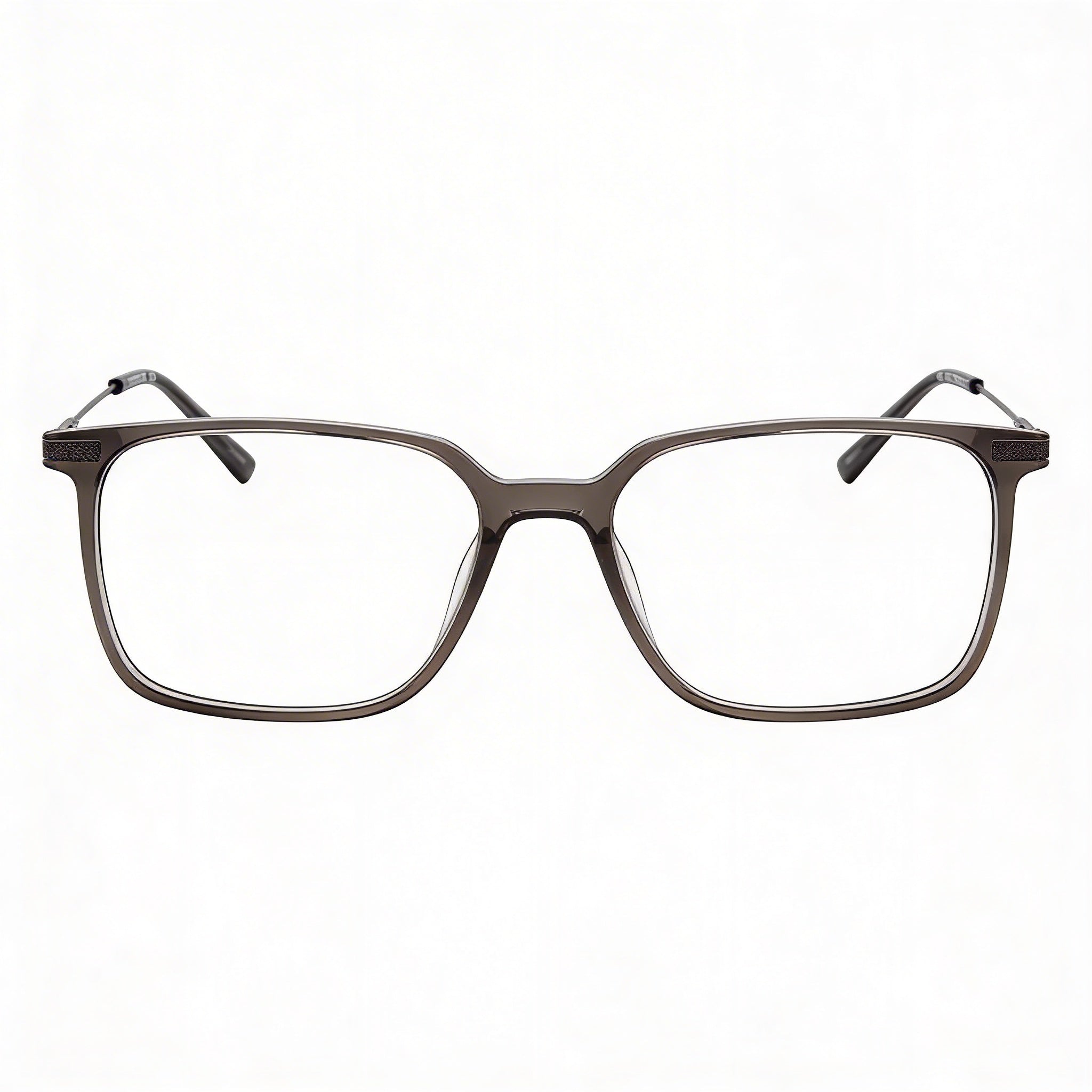 Gafas Chesterfield Ch 103xl para hombre con montura de plástico gris cristalino y lentes transparentes de policarbonato de 56 mm, Photo 2
