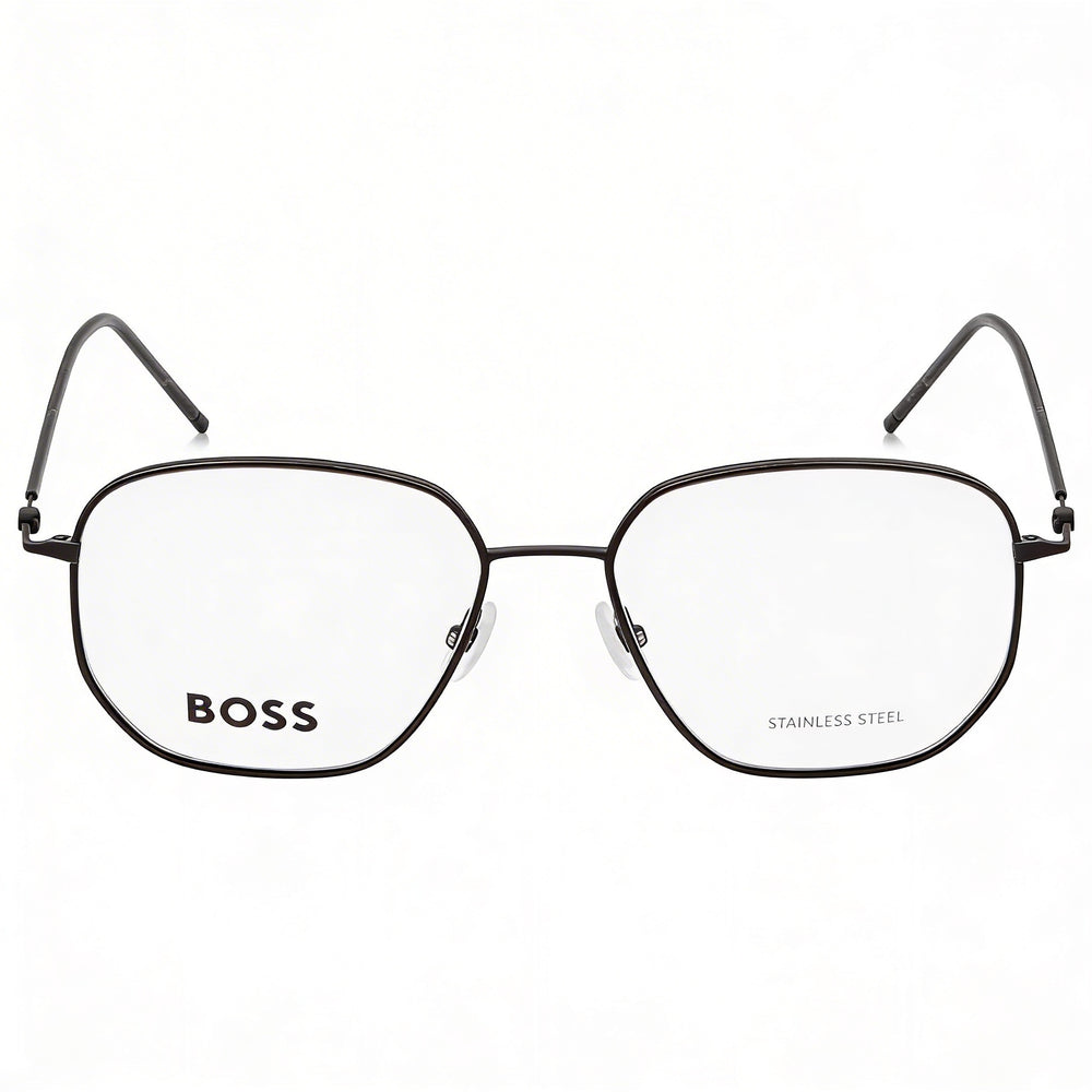 Gafas de sol unisex Hugo Boss Modern Collection Boss 1430 de acero aleado negro mate no polarizadas 53mm