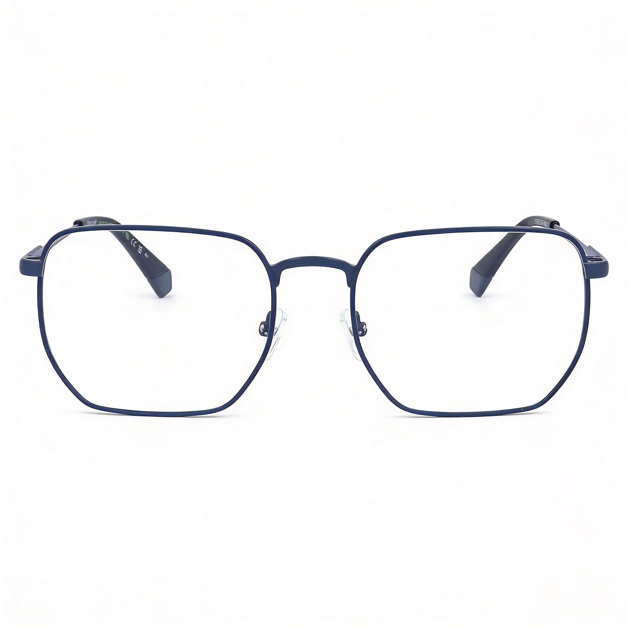 Polaroid Casual Men's Matte Blue Acetate Eyewear, Lens Width 54mm, Bridge Width 19mm, Temple Length 140mm, Photo 2