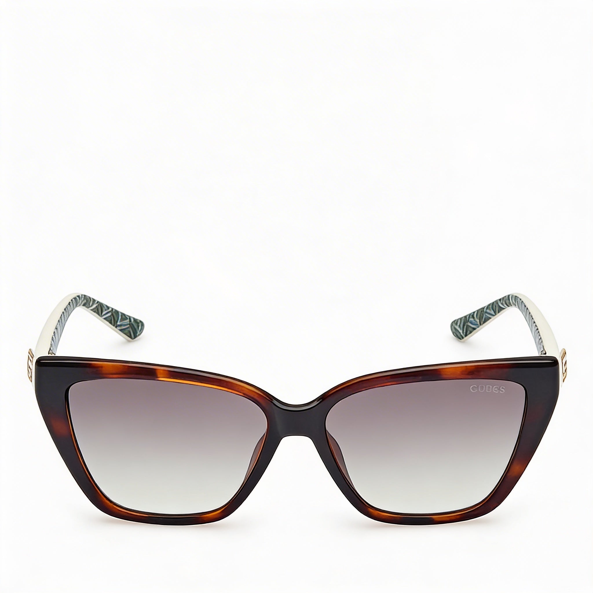 Gafas de sol GUESS GU7919/S Cat-Eye para mujer con protección UV, montura de acetato color habana oscuro y lentes verdes degradadas de 58 mm, Photo 2