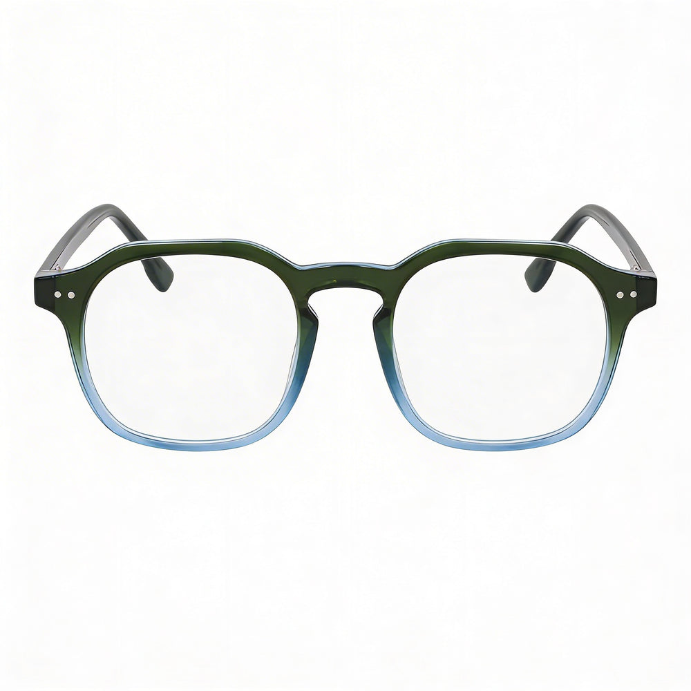 Gafas MCALLISTER Mc4535 para hombre, montura de metal azul oliva, lentes de policarbonato, tamaño 48-21-140
