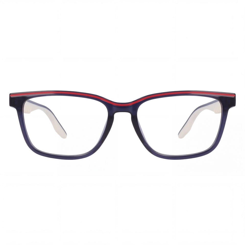 CONVERSE Casual Men's Ophthalmic Eyeglasses, Crystal Obsidian Frame with Transparent Plastic Lenses 52mm
