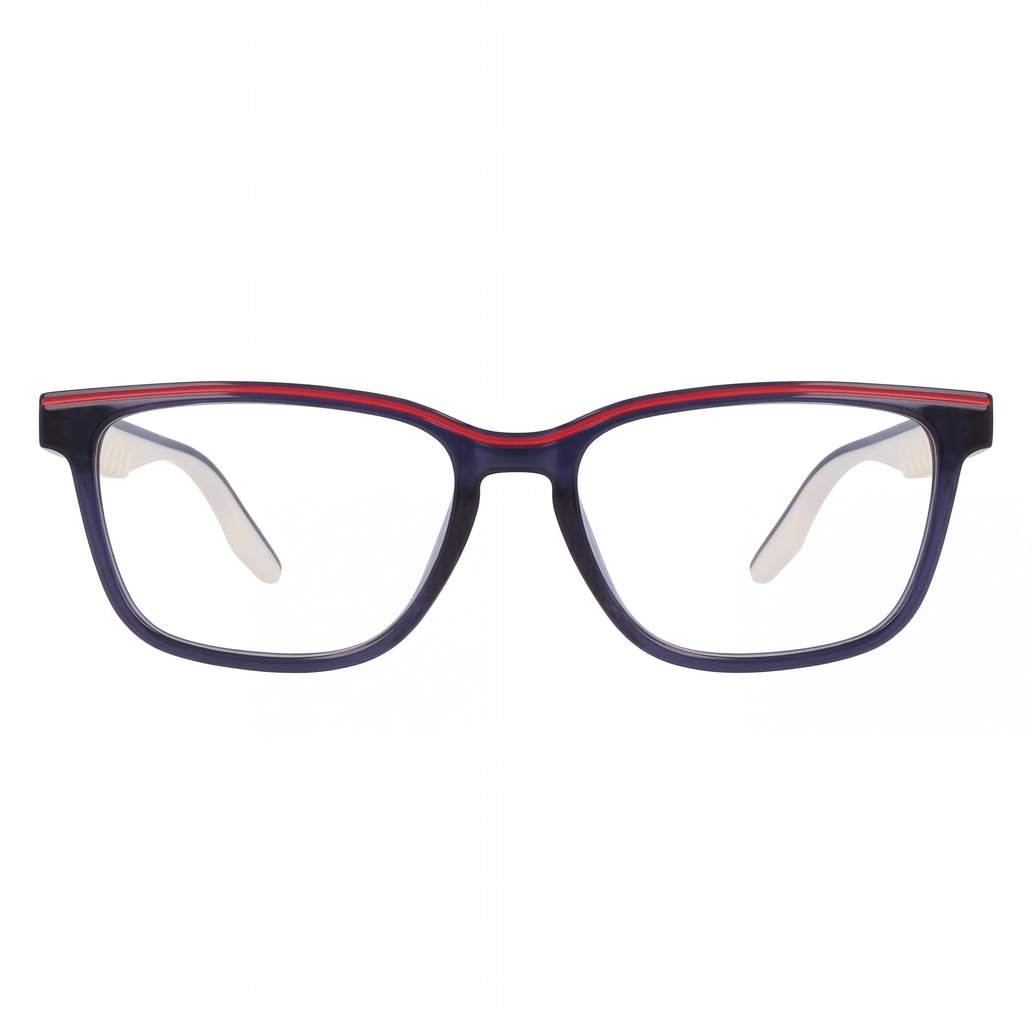 CONVERSE Casual Men's Ophthalmic Eyeglasses, Crystal Obsidian Frame with Transparent Plastic Lenses 52mm, Photo 2