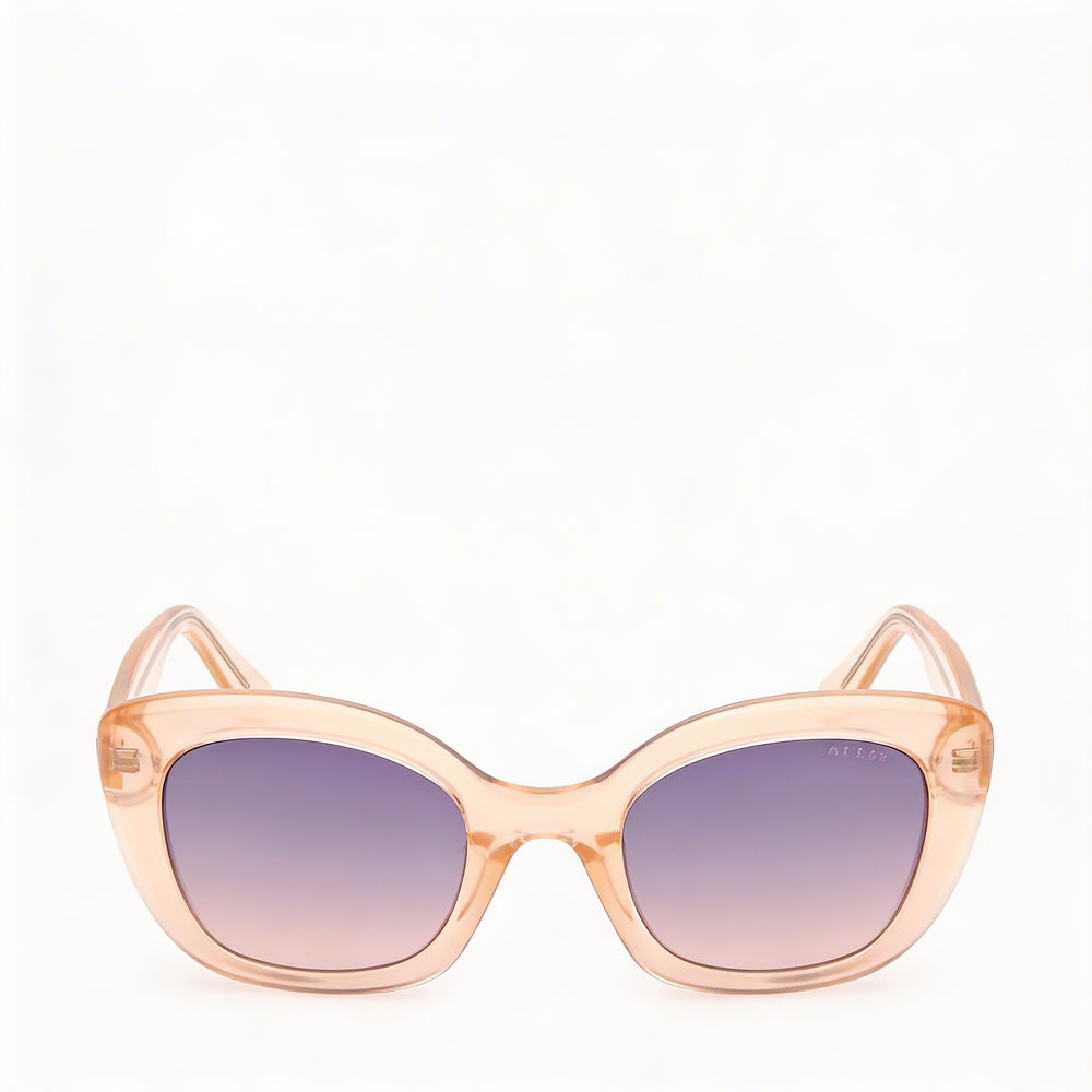 GUESS Bubble Cat-eye Women's Sunglasses, Bright Light Orange Plastic Frame, UV Protected, 51mm