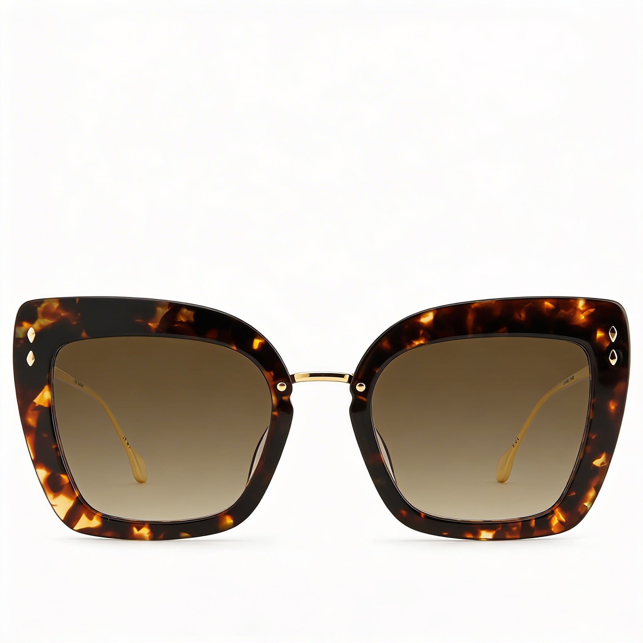 Isabel Marant Casual Women's Glam Cat Eye Polyamide Frame UV Protected Sunglasses Havana Gold 53mm, Photo 2