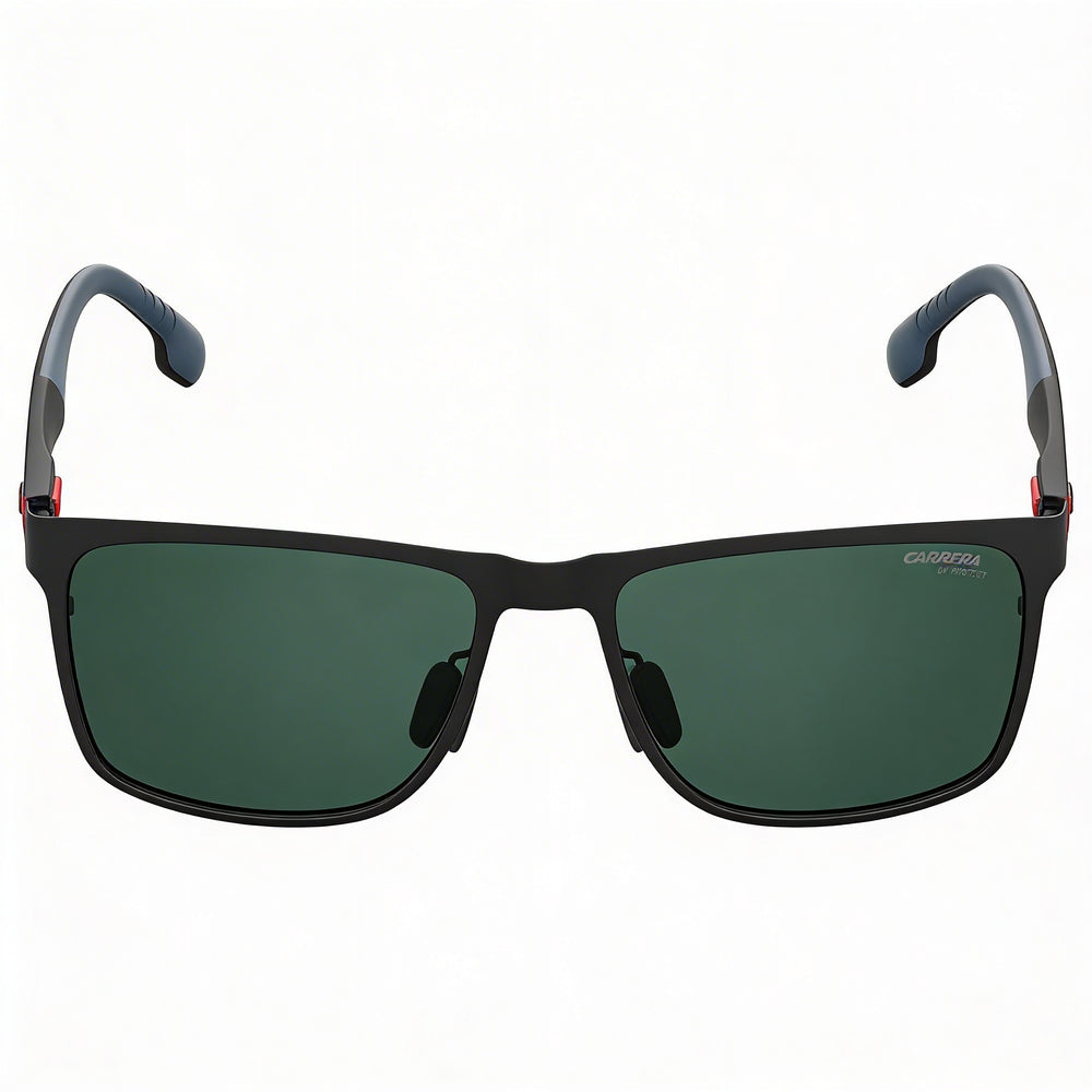 Carrera 8026/S Unisex Matte Black Green Alloy Steel UV Protective Gradient Polycarbonate Sunglasses 57mm
