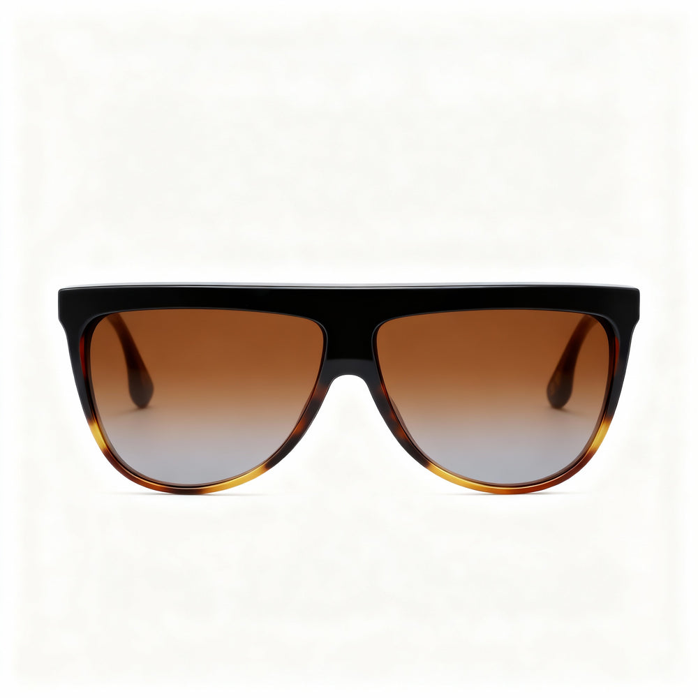 Victoria Beckham Modern Women's Black Tortoise Acetate Pilot Frame Non-Polarized UV Protection 65mm Sunglasses