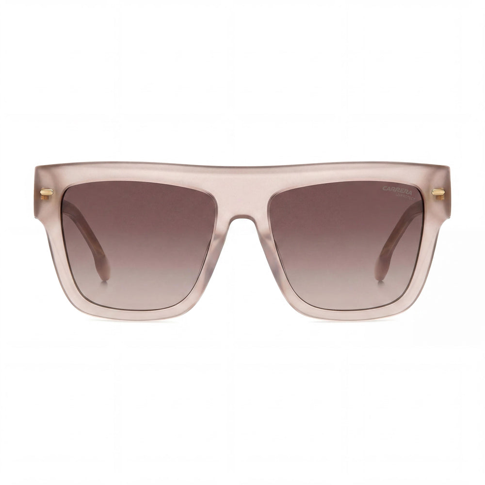 Gafas de sol Carrera 3016/S de plástico color nude para mujer con protección UV y lentes marrones sombreadas de 55 mm