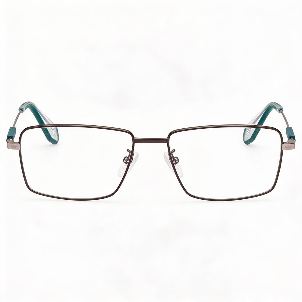 Monturas de gafas Adidas Casual para hombre, metal rutenio oscuro mate, 54 mm