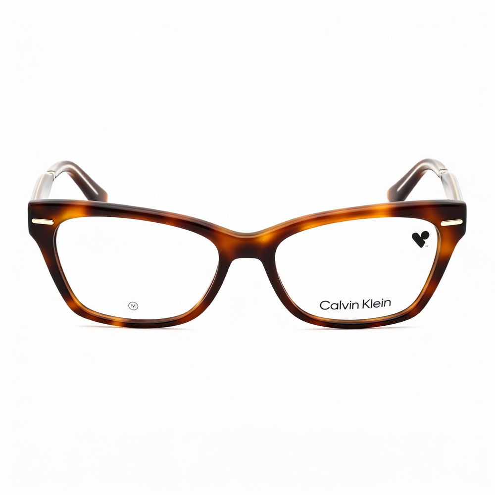 Calvin Klein Ck23512 Unisex Metal Frame Eyewear with Lenses in Havana Color, 52mm Lens Width