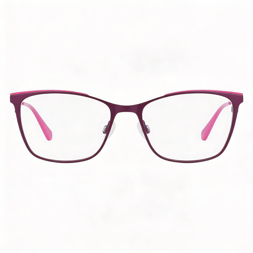 Gafas de sol Calvin Klein Jeans CKJ21207 para mujer, diseño de ojo de gato, color morado y rosa, 53 mm
