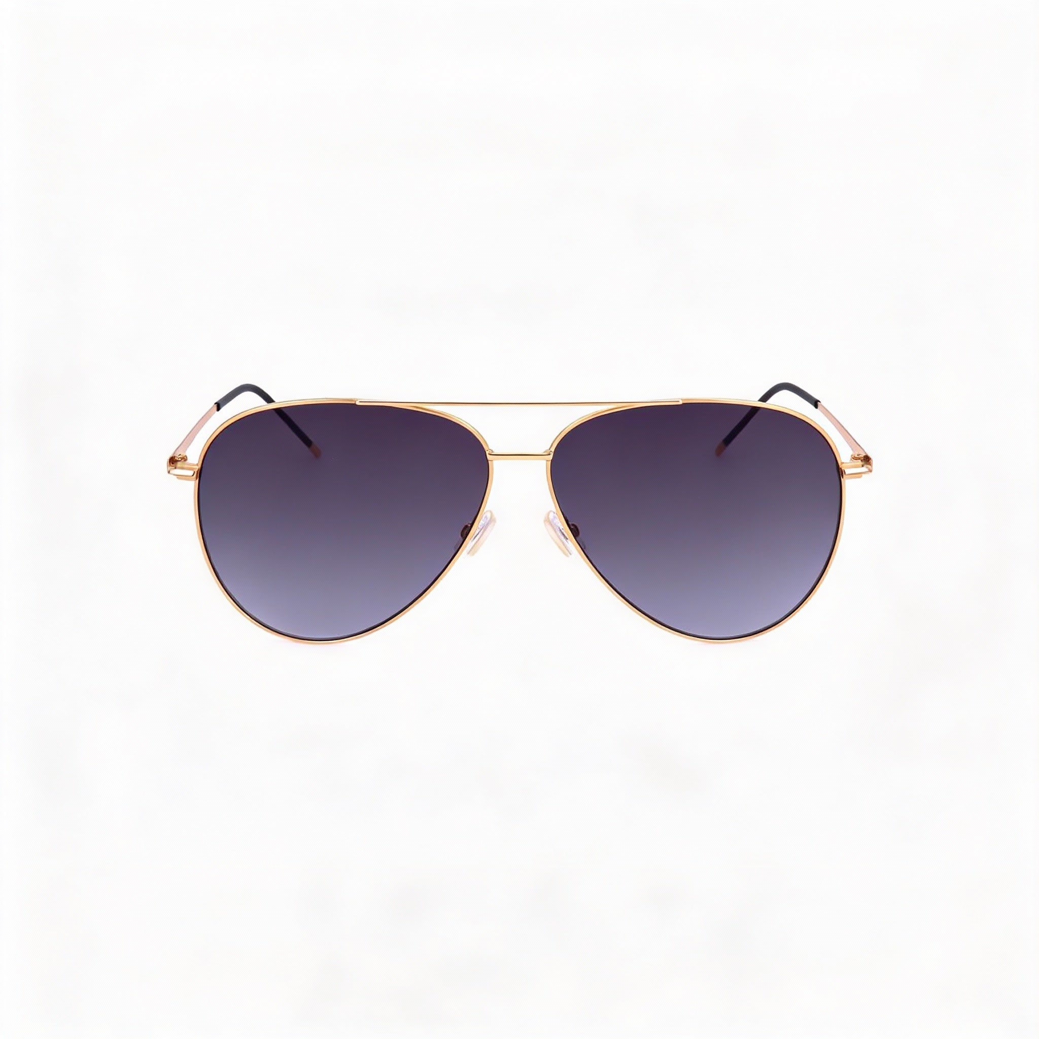 Hugo Boss Classic Women's Rose Gold Stainless Steel Non-Polarized Dark Grey Shaded Sunglasses 60mm