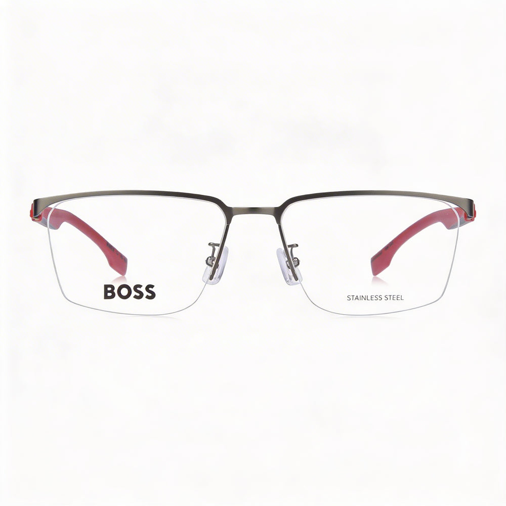 Gafas de sol Hugo Boss 1543/f de estilo moderno para hombre con montura de acero de aleación Ruth oscuro y lentes de policarbonato de 57 mm