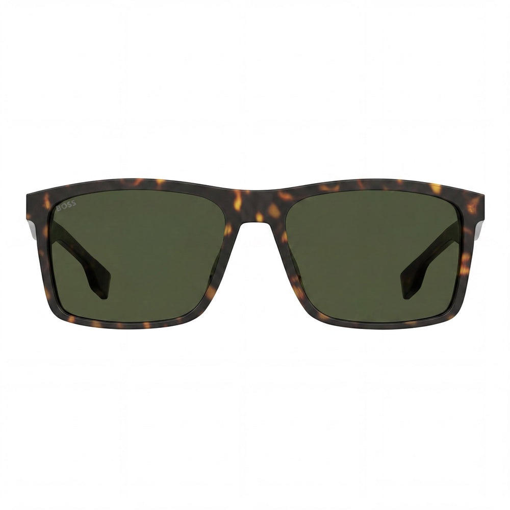 BOSS by Hugo Boss Men's Boss 1036/S Plastic Frame Dark Havana Green UV Protection Non-Polarized Eyewear 58mm